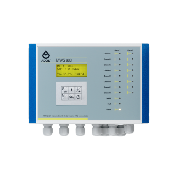 MWS903 Microcontroller-controlled multi-channel gas detector ADOS Vietnam