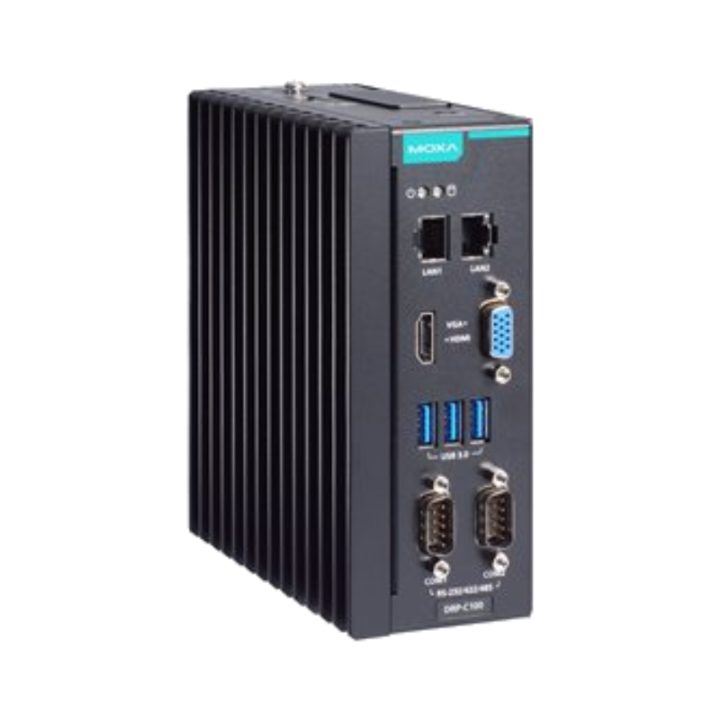 DRP-C100-C1-T Máy tính công nghiệp gắn DIN Rail Moxa