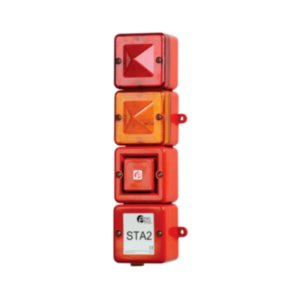 STA2DC024AA0A1R Cụm còi báo động kết hợp tháp 2 đèn cảnh báo 24VDC E2S