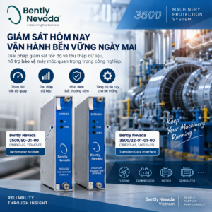 Giám sát tốc độ và thu thập dữ liệu máy quay với Bently Nevada 3500