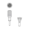 KD S-M12-CA-P1-100 Cáp kết nối M12 12 chân dài 10 m Leuze