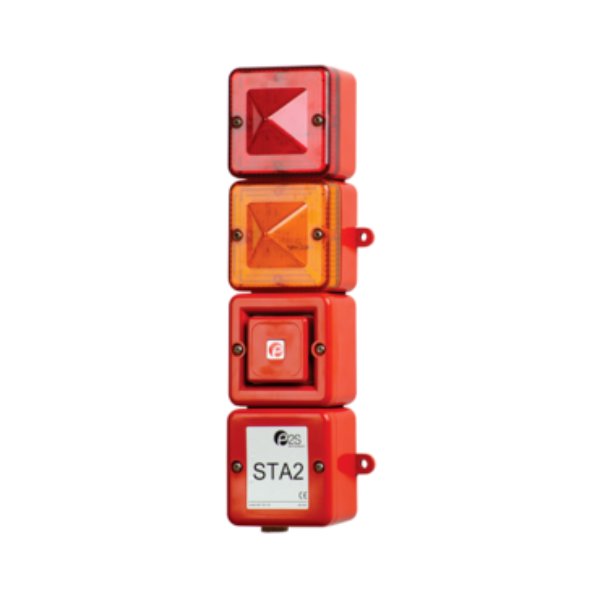 STA2DC024AA0A1R Cụm còi báo động kết hợp tháp 2 đèn cảnh báo 24VDC E2S
