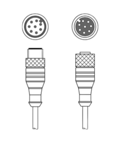 KDS S-M12-8A-M12-8A-P1-003 Cáp nối M12 8 chân dài 0,3 m Leuze