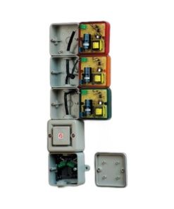 STA3DC024AA0A1R Cụm còi báo động kết hợp tháp 3 đèn cảnh báo 24VDC E2S