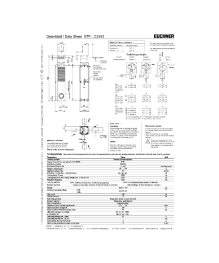 STP3A-4141C024MC2363 Công tắc/cảm biến an toàn Euchner